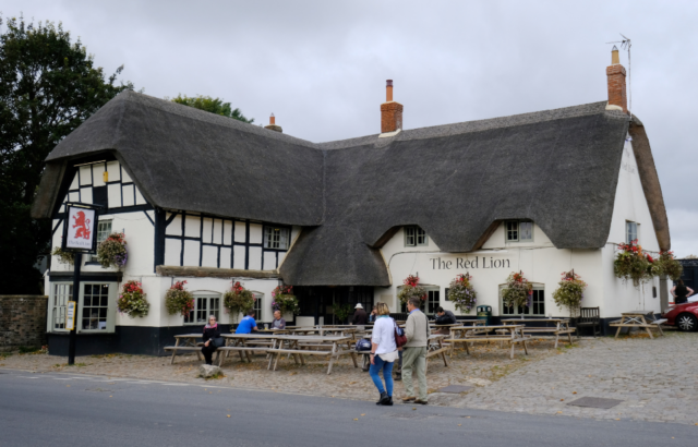 The Red Lion pub in Wiltshire, England.