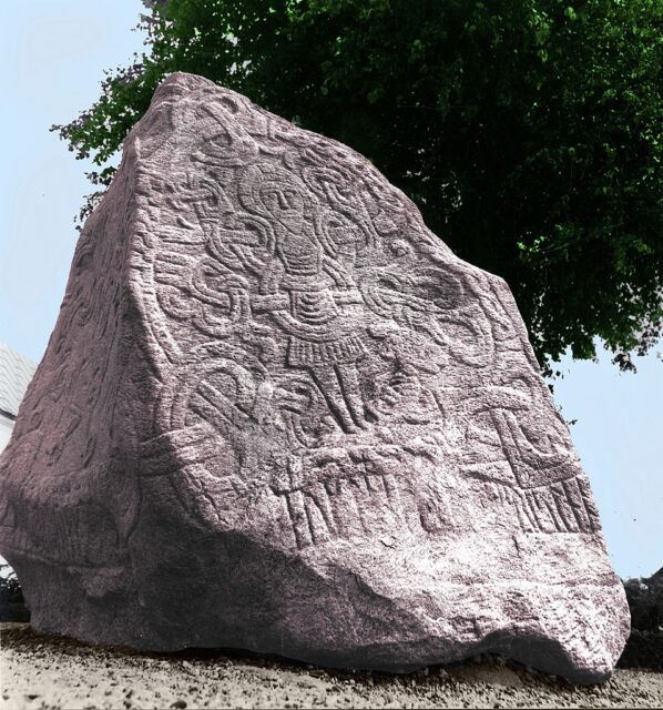 A large stone erected by King Harald Bluetooth