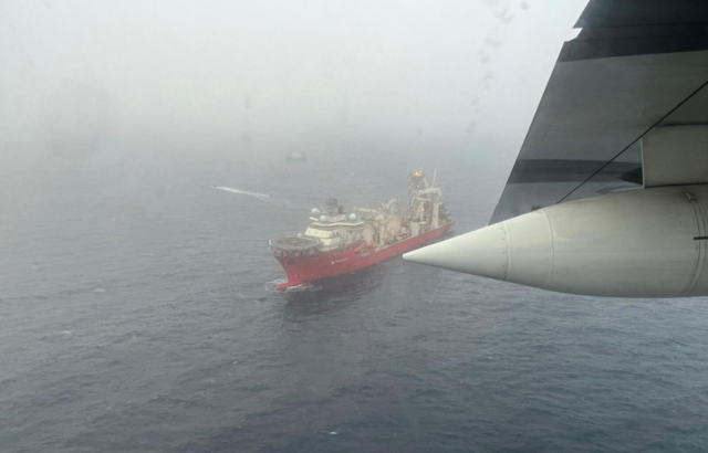 US Coast Guard ship at sea