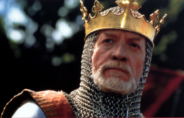 Patrick McGoohan as King Edward in 'Braveheart'
