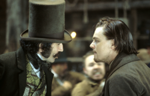 Gangs Of New York publicity still with Daniel Day-Lewis and Leonardo DiCaprio