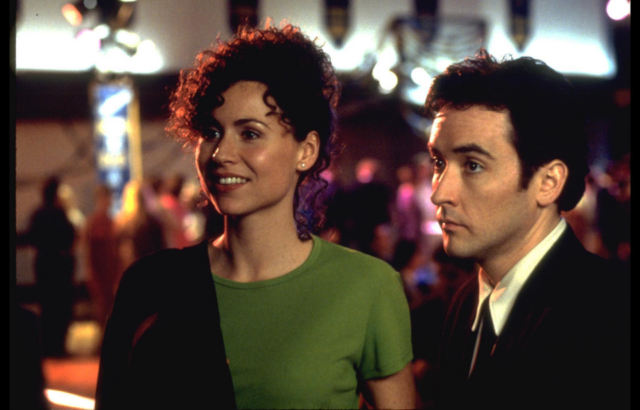 John Cusack and Minni Driver in Grosse Pointe Blank.