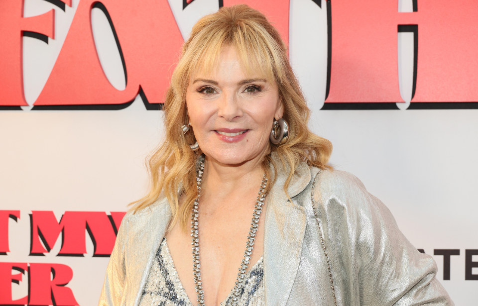 Kim Cattrall at the premiere of About My Father, May 9, 2023. (Photo Credit: Dia Dipasupil / Getty Images)