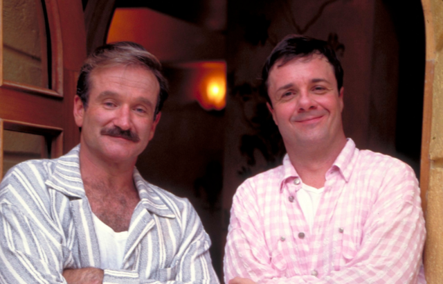 Robin Williams and Nathan Lane in a promo shot for The Birdcage.