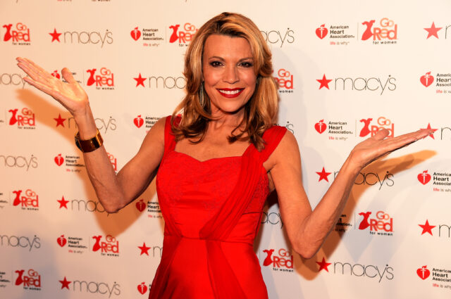 Vanna White wears red at an event for The American Heart Association in 2016