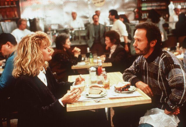 Meg Ryan and Billy Crystal and Sall Albright and Harry Burns in 'When Harry Met Sally...'