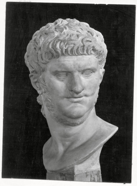 A bust of Emperor Nero.