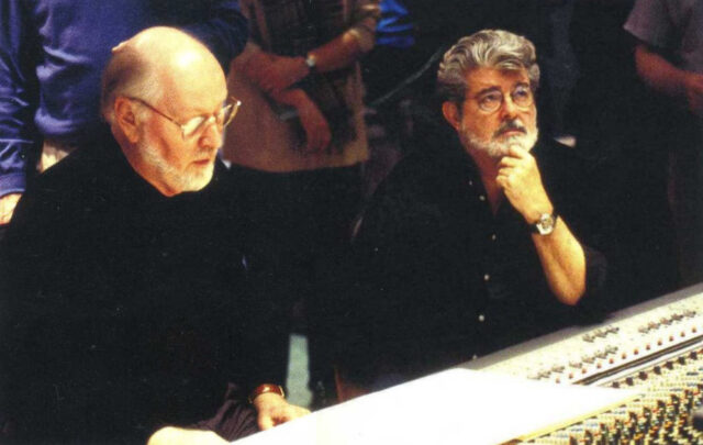 Williams and George Lucas working together
