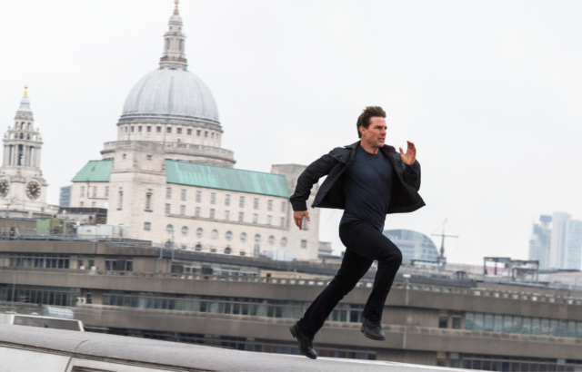 Tom Cruise Running, alone, in Mission: Impossible - Fallout (2018).
