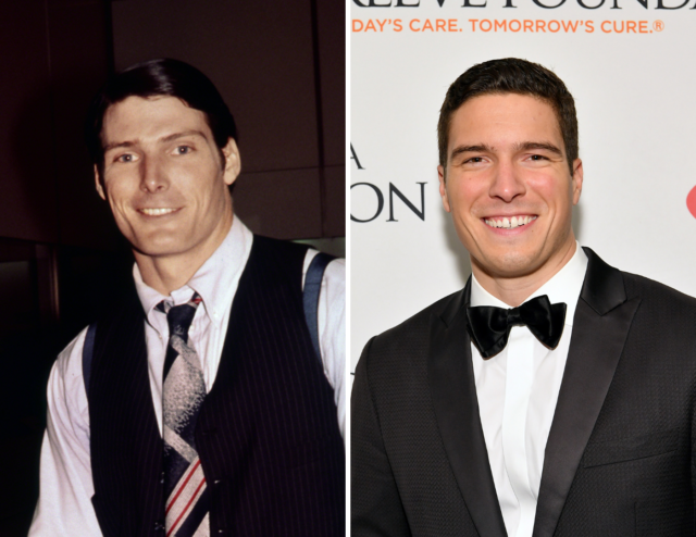 Headshots of Christopher Reeve and Will Reeve