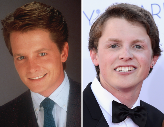 Headshots of Michael J. Fox and Sam Michael Fox