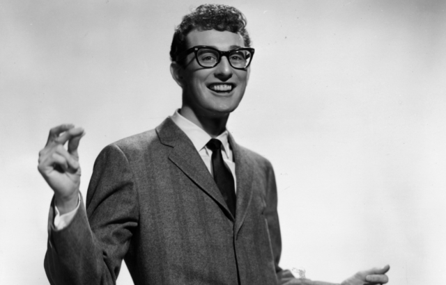 Buddy Holly snapping his fingers