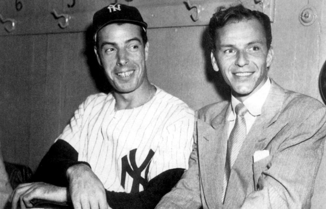 Joe DiMaggio and Frank Sinatra in 1949.