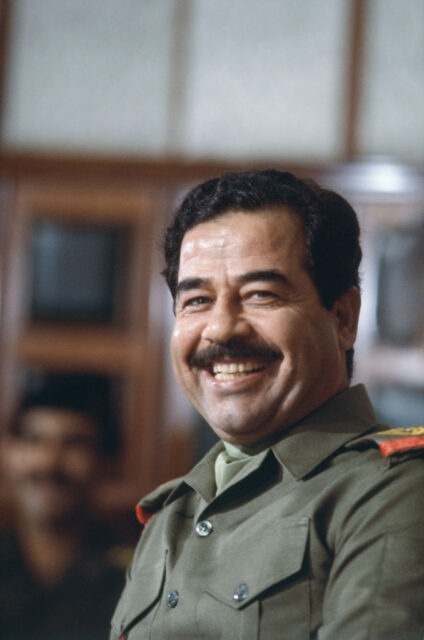 Portrait of Saddam Hussein