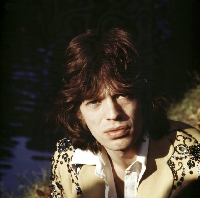 Headshot of Mick Jagger.