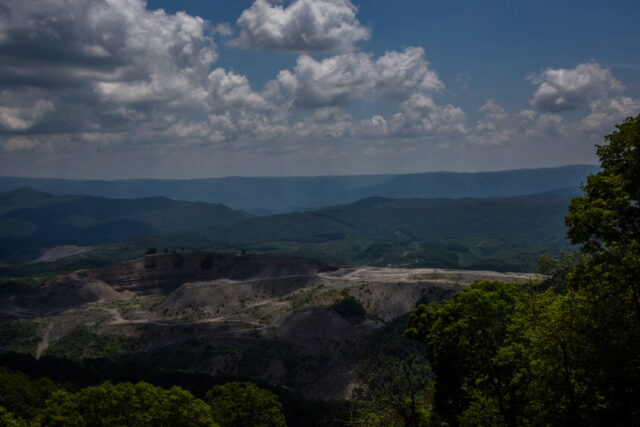 View of the Appalachian mountains