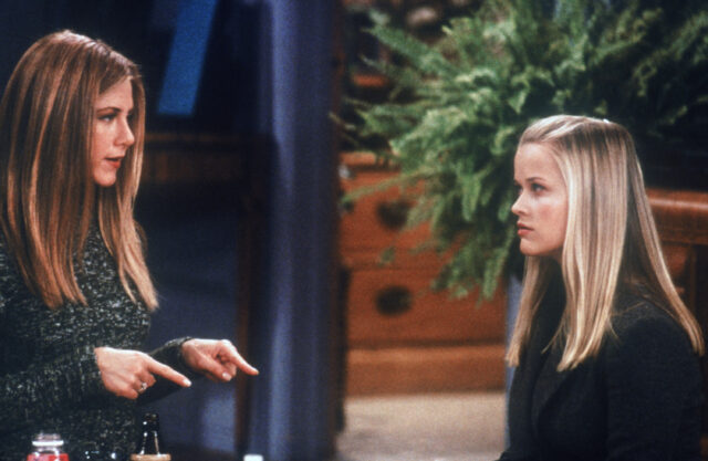 Jennifer Aniston and Reese Witherspoon in an episode of 'Friends.'