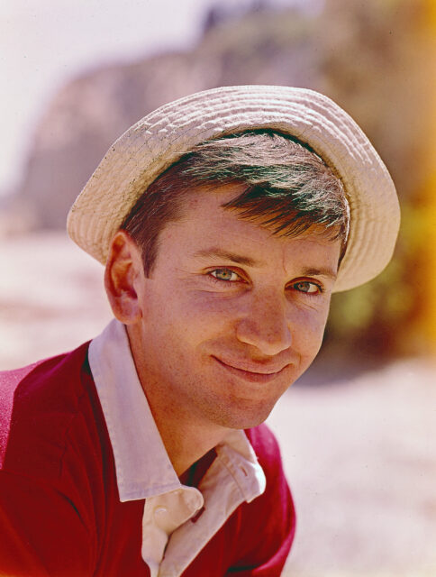 Headshot of Bob Denver dressed as Gilligan from 'Gilligan's Island.'