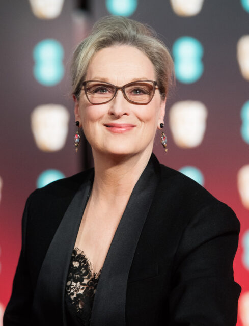 Headshot of Meryl Streep.