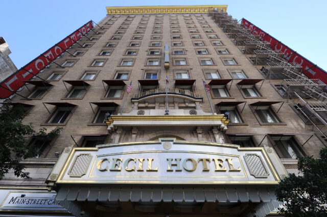Exterior of the Cecil Hotel