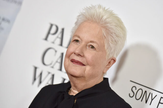 Eleanor Coppola standing on a red carpet