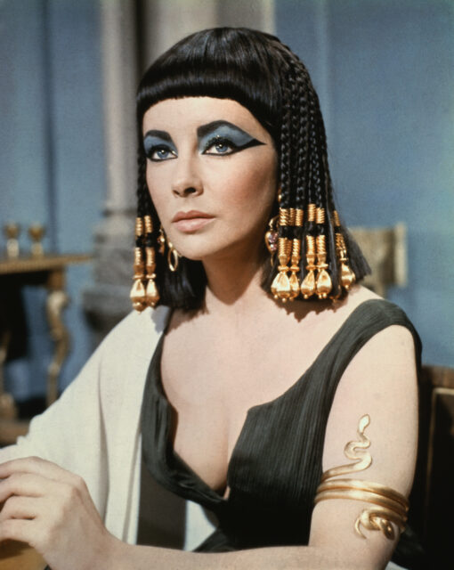 Elizabeth Taylor as Cleopatra.