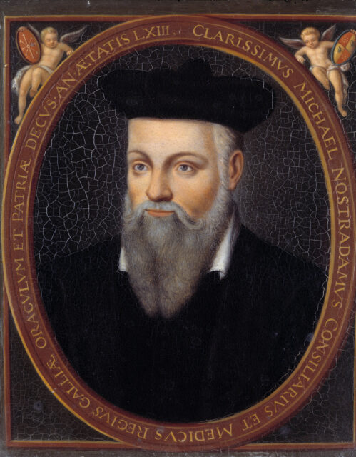 Portrait of Nostradamus. 