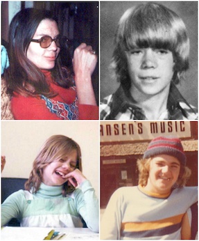 Clockwise from top left: Sue Sharp, John Sharp, Dana Wingate, Tina Sharp.