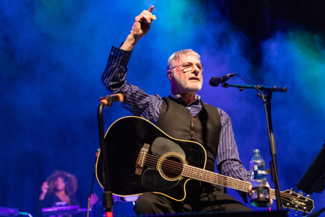 Steve Harley performing on stage