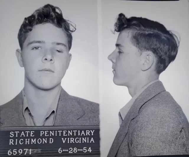 Headshot of young Henry Lee Lucas in prison.