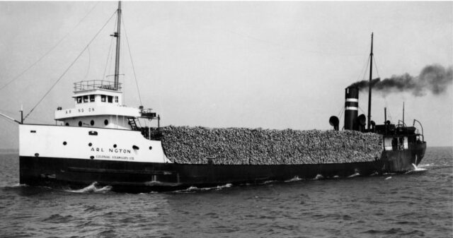 Photo of the SS Arlington.