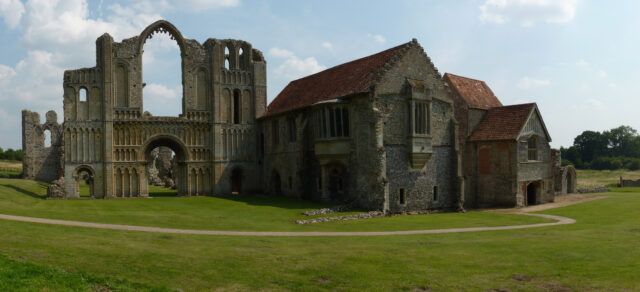 Remains of the Castle Acre Priory.