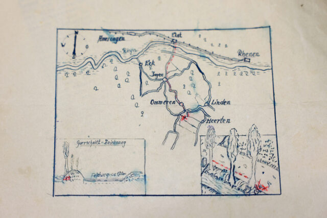 A hand-drawn treasure map.