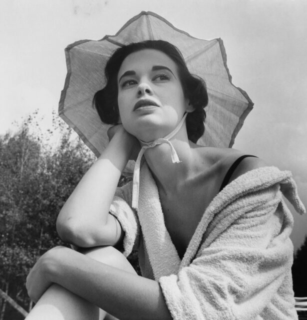 Portrait of a young Gloria Vanderbilt.