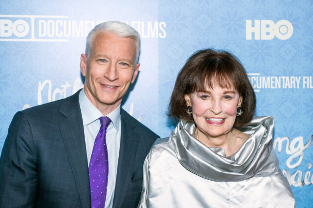 Headshot of Anderson Cooper and Gloria Vanderbilt.