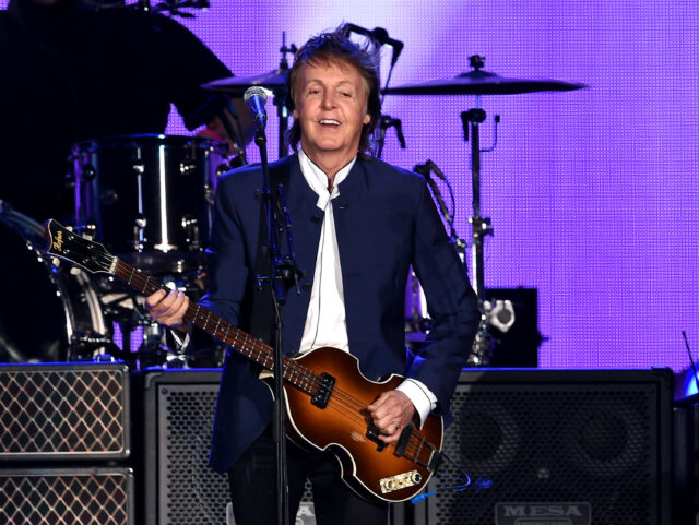 INDIO, CA – OCTOBER 15: Musician Paul McCartney performs during Desert Trip at the Empire Polo Field on October 15, 2016 in Indio, California. (Photo by Kevin Winter/Getty Images)