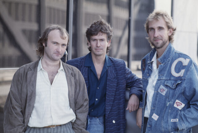 Phil Collins, Tony Banks, and Mike Rutherford.
