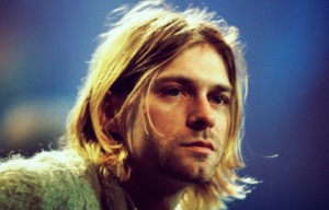 Headshot of Kurt Cobain.