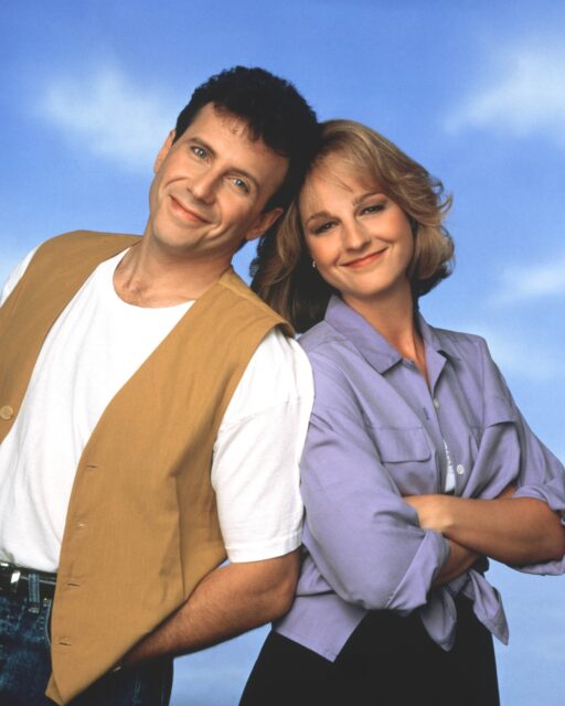 Portrait of Paul Reiser and Helen Hunt. 