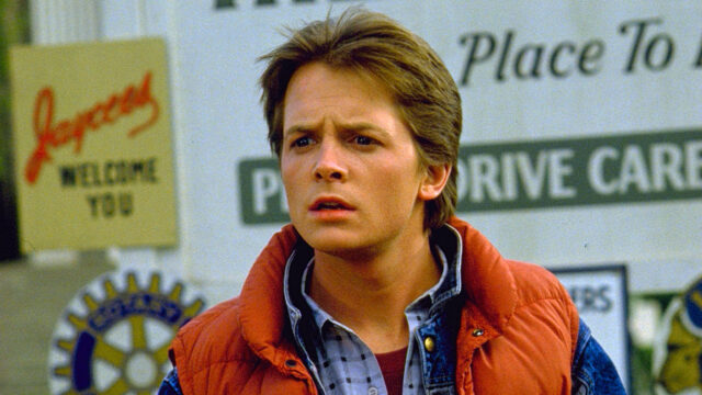 Michael J. Fox as Marty McFly.