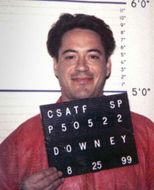 Mugshot of Robert Downey Jr.