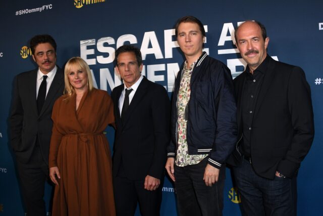 The cast of 'Escape at Dannemora' with Ben Stiller.