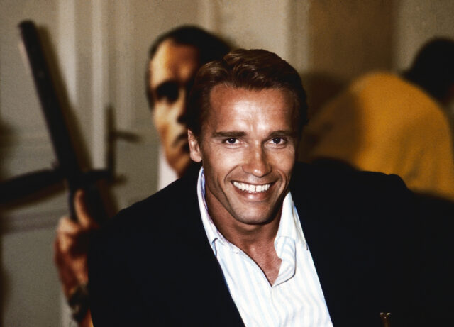 Headshot of Arnold Schwarzenegger.
