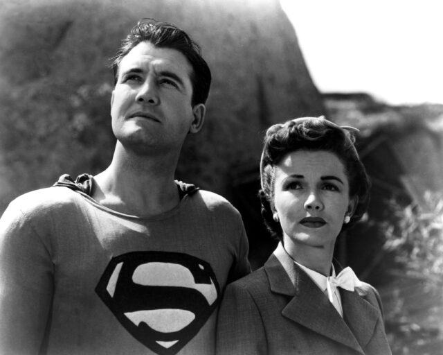 George Reeves and Phyllis Coates.
