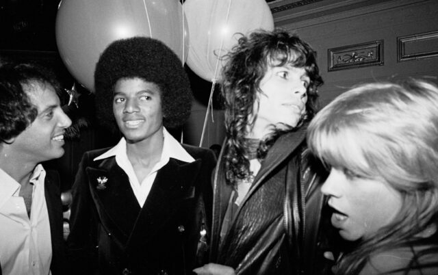 Steve Rubell, Michael Jackson, Steven Tyler at Studio 54 in New York