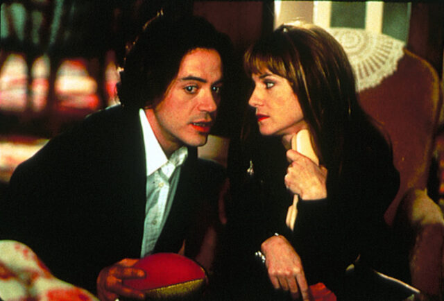 Robert Downey Jr and Holly Hunt in "Home for the Holidays."