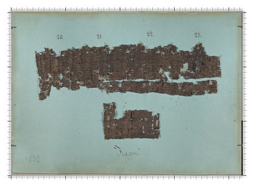 An ancient papyri.