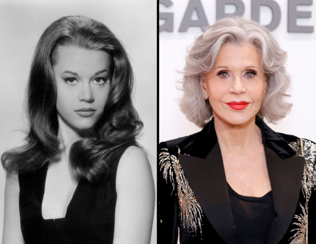 Young Jane Fonda, old Jane Fonda.