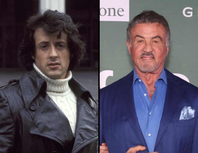 Young Sylvester Stallone, old Sylvester Stallone.