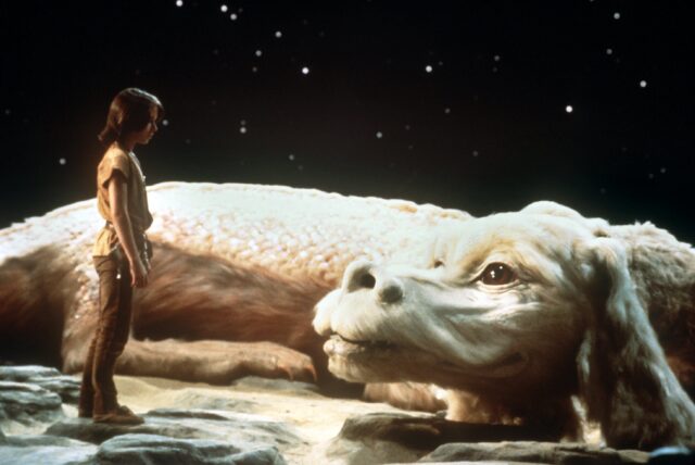 Atreyu and Falkor in "The Neverending Story"